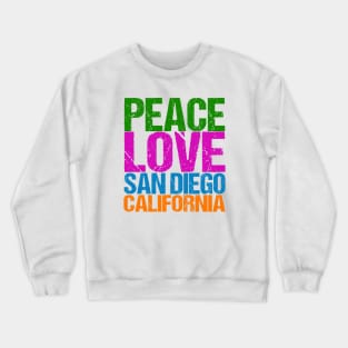 Peace Love San Diego Crewneck Sweatshirt